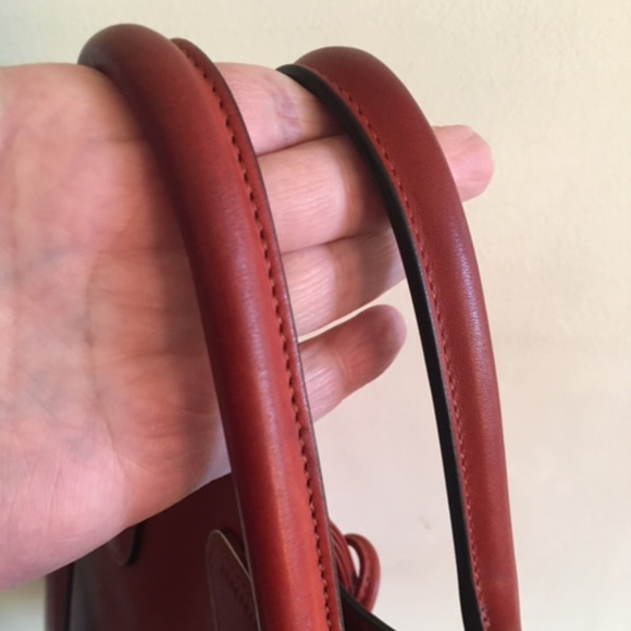 Longchamp Heritage Roseau Large Rust Leather Tote - Picture 4 of 8